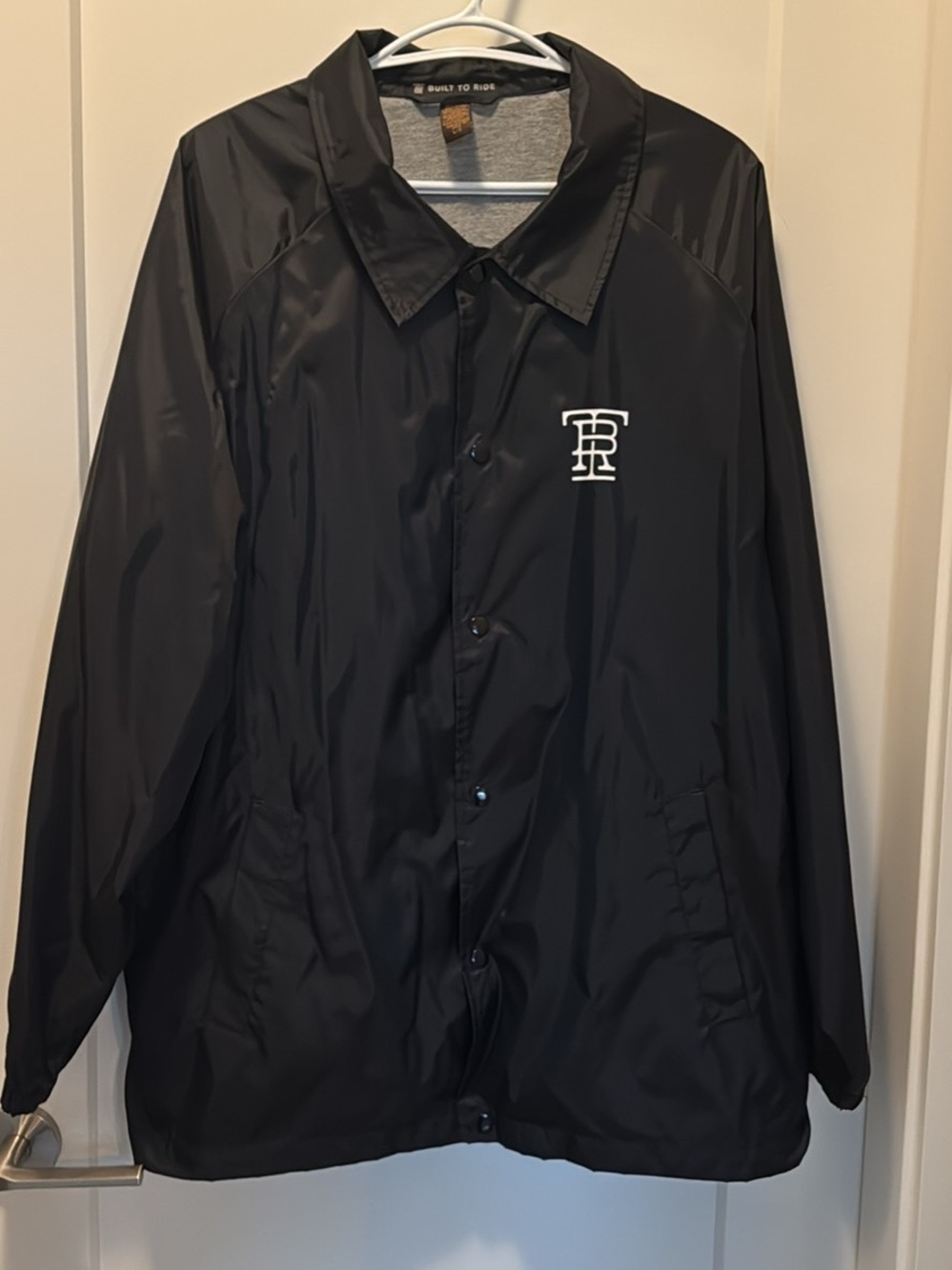 Built to Ride-Black Men’s Windbreaker Jacket